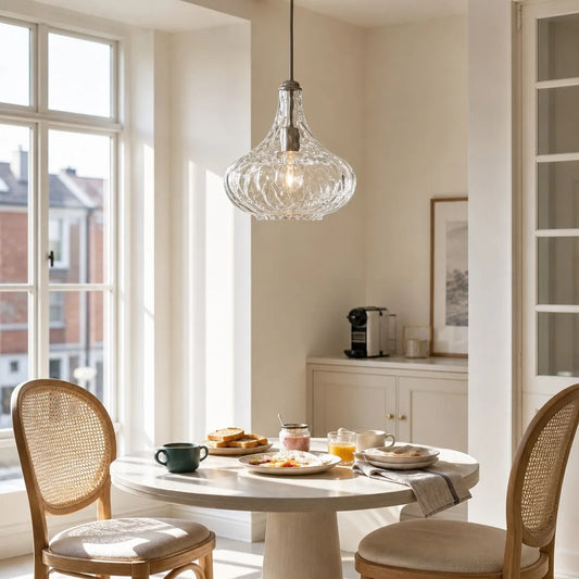 Ragnar Modern Water Ripples Glass Pendant Light