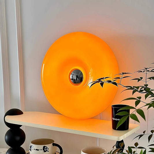 Renzo Modern Touch Round Glass Dimmable Wall Sconce