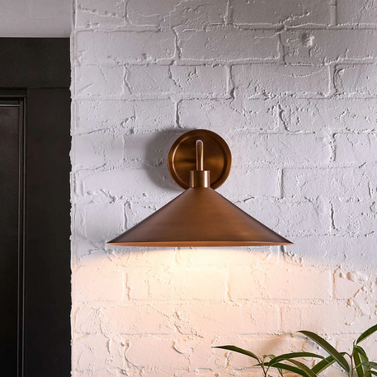 Rhett Vintage Metal Cone Wall Lamp