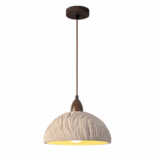 Riven Wabi-Sabi Travertine Stone Pendant Light