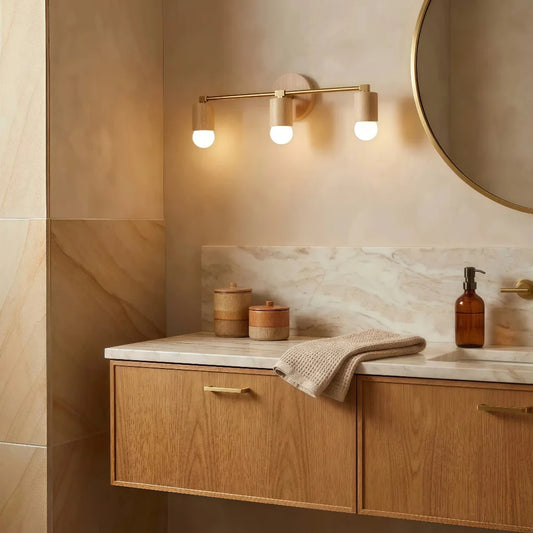 Rustic Minimalist Wood Vanity Light