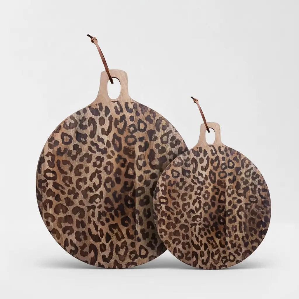Leopardboard Safari Modern Natural Leopard Wood Serving Board | LuciaLiving – Lucia ...