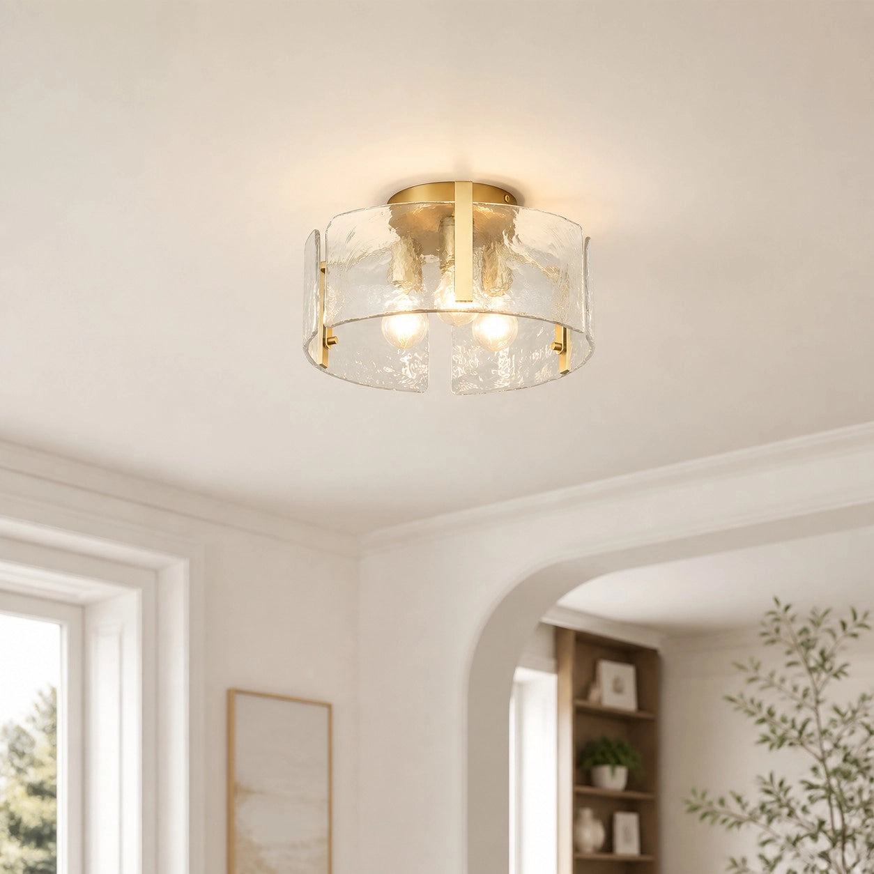 Sienna Vintage Water Ripple Glass Drum Flush Mount Light.webp__PID:3dde73bb-3137-4665-8210-3b2b35ec1ba3
