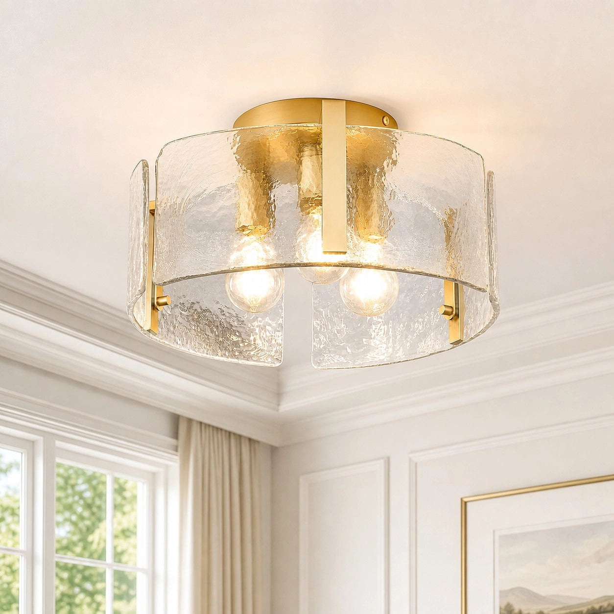Sienna Vintage Water Ripple Glass Drum Flush Mount Light (12).webp__PID:318ae28e-3dde-43bb-b137-866542103b2b