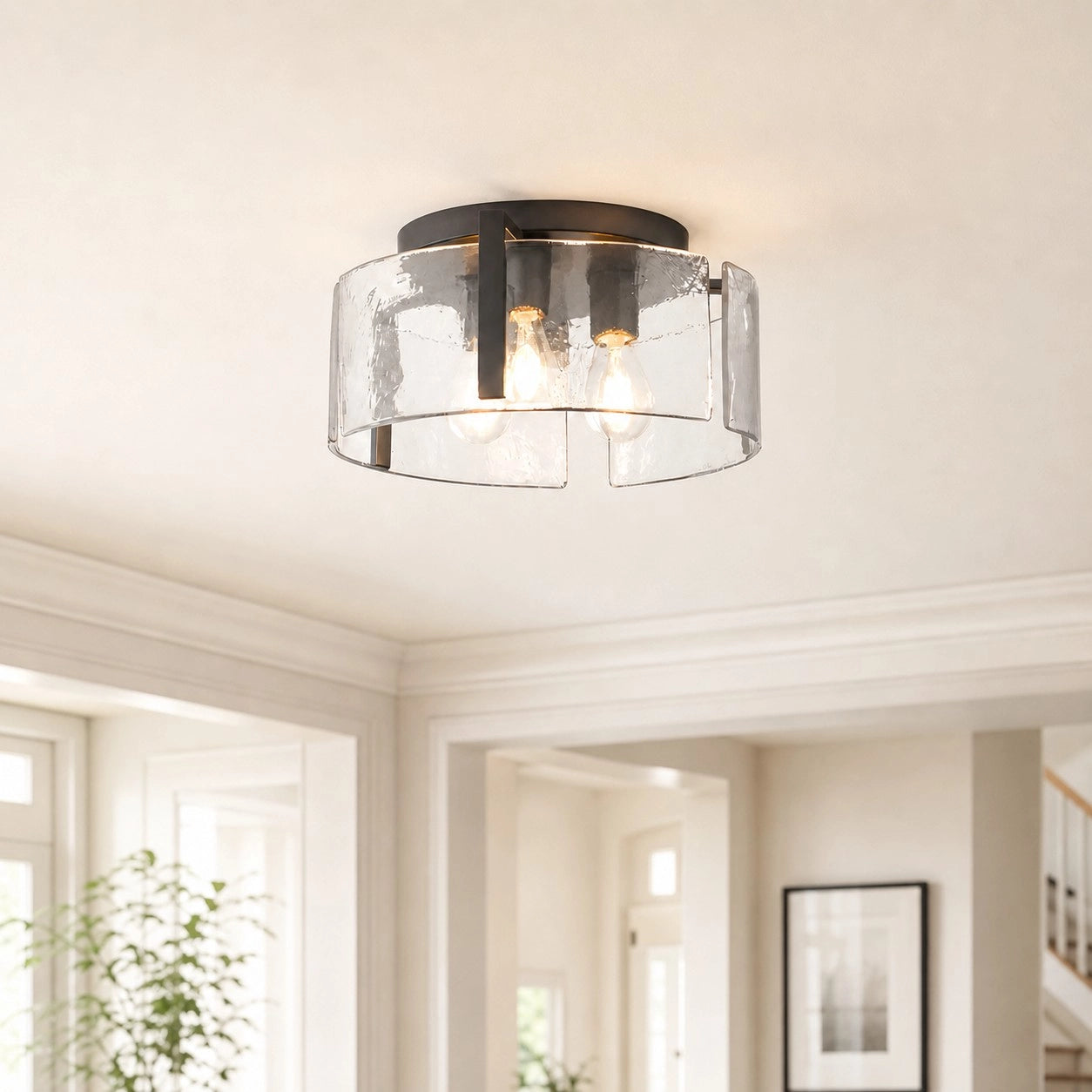 Sienna Vintage Water Ripple Glass Drum Flush Mount Light (2).webp__PID:a3b5dd2b-7fee-495a-93fe-318ae28e3dde
