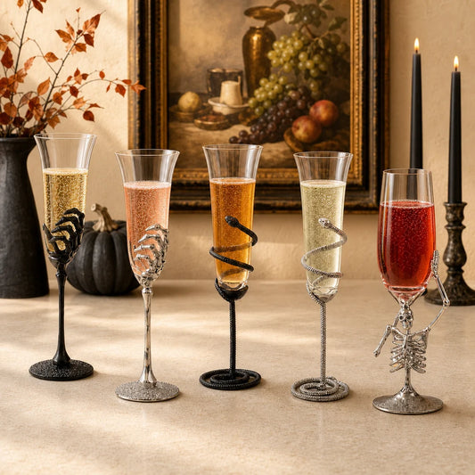Gothic Skeleton & Serpent Glassware Collection