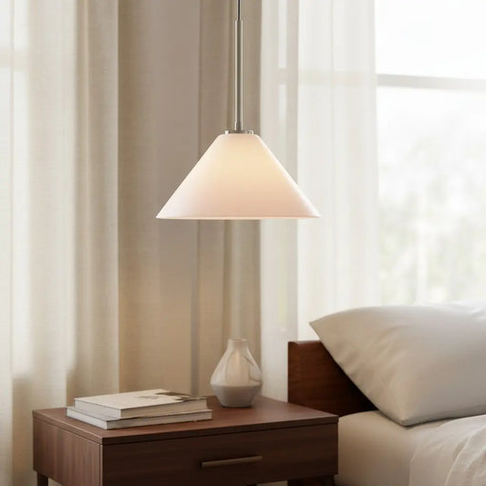 Sorelle Moderne Kegel-Glas-Pendelleuchte 