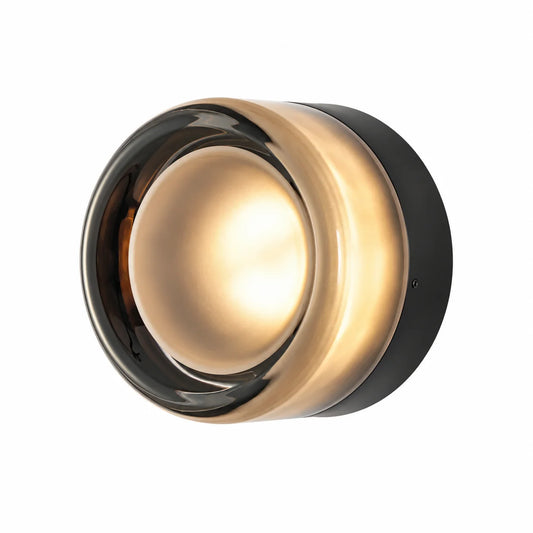 Souta Modern Dome LED Glass Dimple Wall Sconce