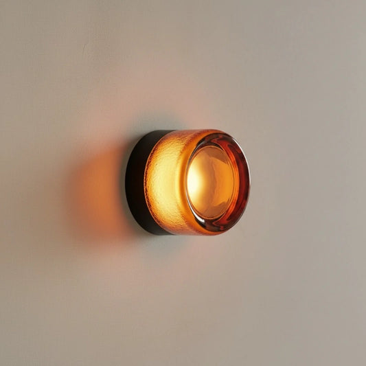 Applique murale moderne Souta à dôme LED en verre alvéolé