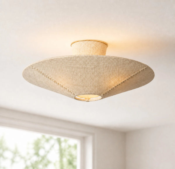 Stacy Moderne Weef Semi Flush Mount Plafondlamp