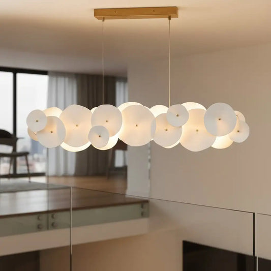 Stalyn Modern Ceramic Linear Round LED Chandelier