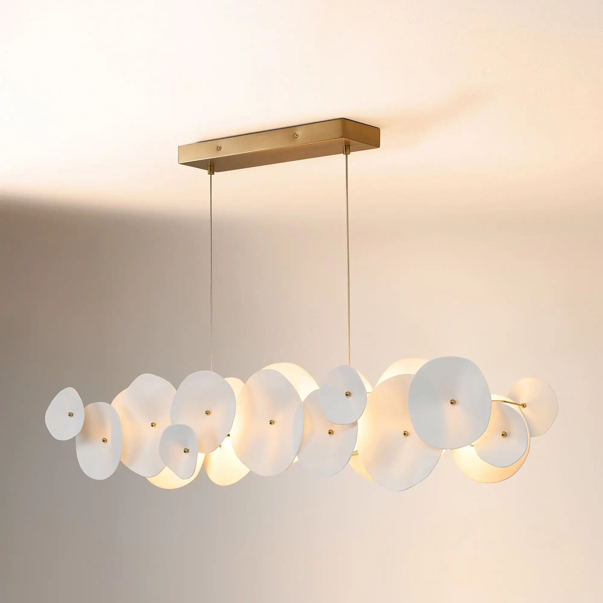 Stalyn Modern Ceramic Linear Round LED Chandelier