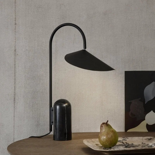 Takumi Modern Swivel Marble Base Leaf Table Light