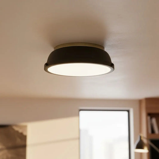 Thornev Industrial Metal Flush Mount Ceiling Light