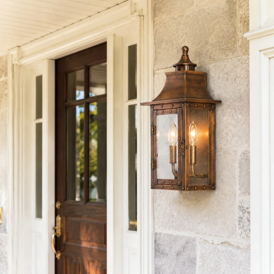 Tuulia Industrial Metal Outdoor Wall Sconce