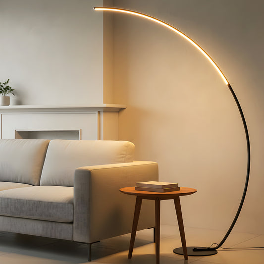 Ultrahelle, dimmbare LED-Bogenstehlampe mit 2000 Lumen und Fernbedienung