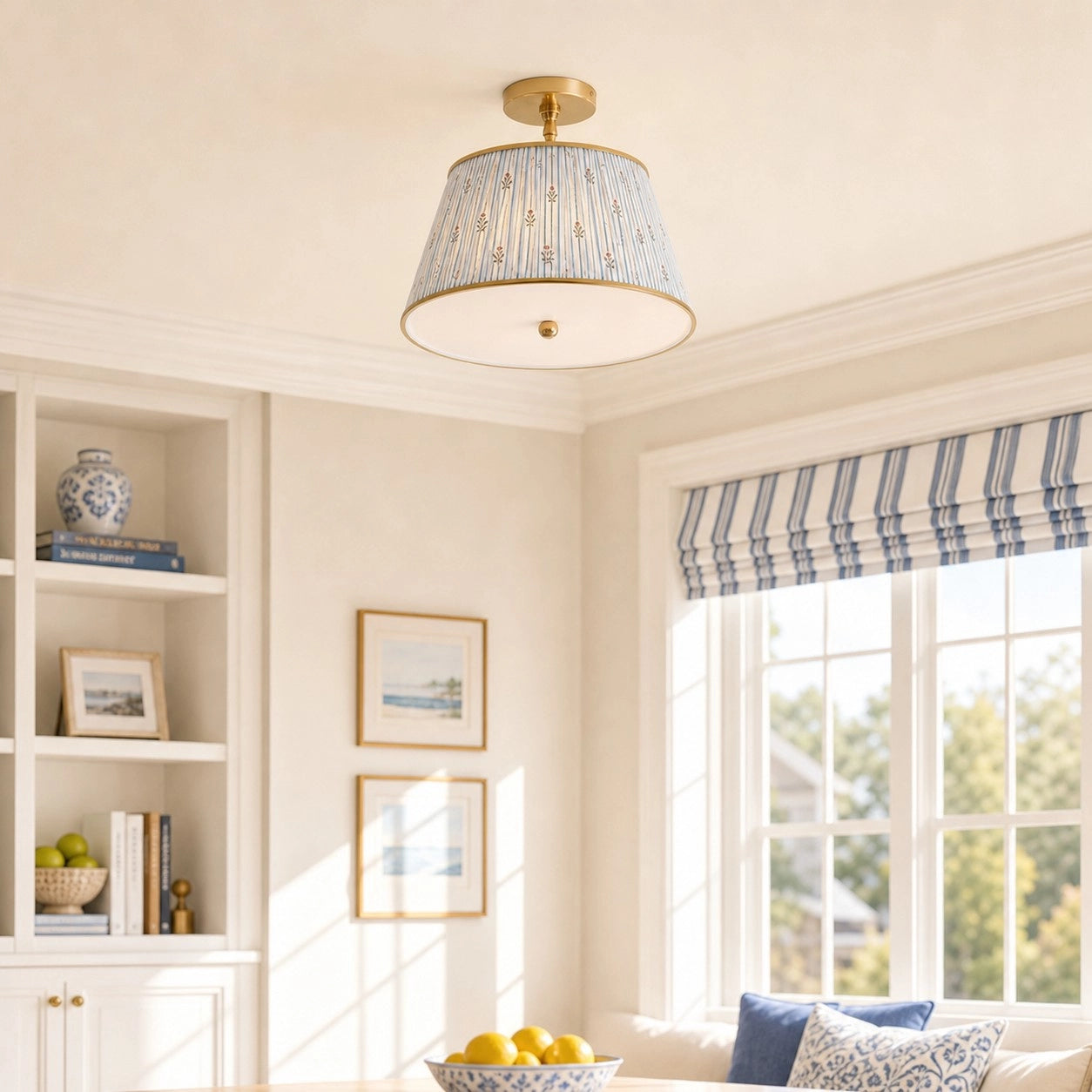 Ursula Vintage Country Brass Printed Pleated Ceiling Lamp (37).webp__PID:b57e27cf-1c79-4c59-a7bf-69d75b7dcc21