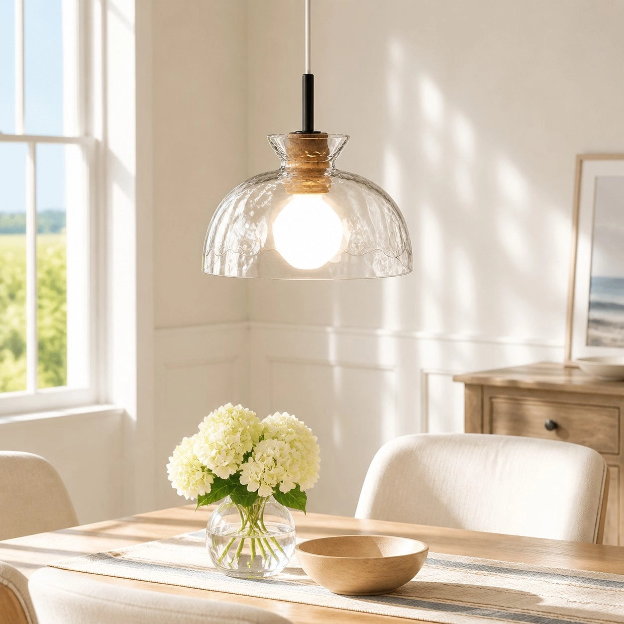 Vale Farmhouse Hammered Glass Dome Pendant Light 2 (11).webp__PID:1f6238db-80fa-4cce-9b27-b3e33e8eed6f