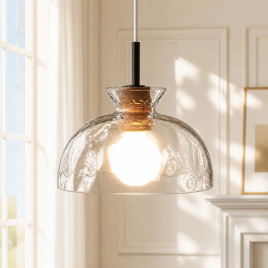 Vale Farmhouse Hammered Glass Dome Pendant Light 2 (3).webp__PID:7d3cab58-ea32-44e4-9f62-38db80fa8cce