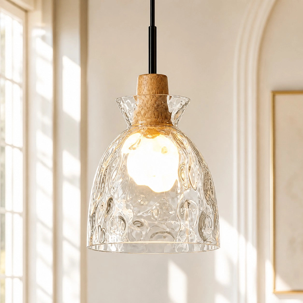 Vale Farmhouse Hammered Glass Dome Pendant Light 2 (6).webp__PID:58ea3234-e41f-4238-9b80-fa8ccedb27b3