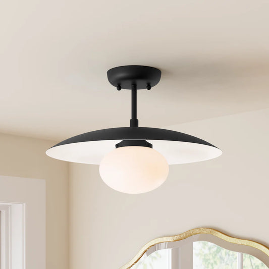 Vianne Modern Metal Semi Flush Mount Light