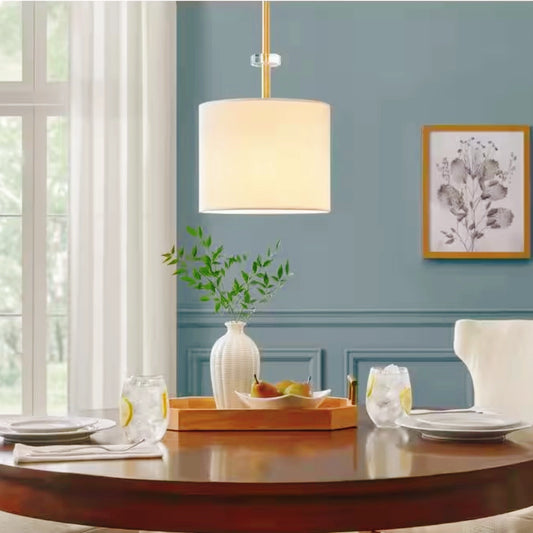 Vink Modern Fabric Drum Pendant Light