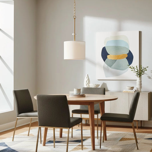 Vink Modern Fabric Drum Pendant Light