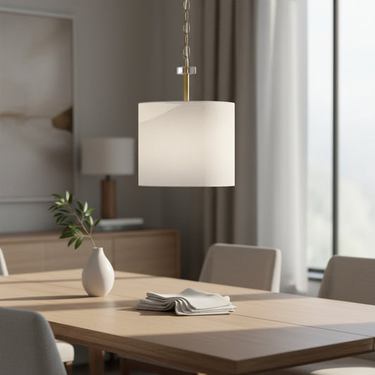 Vink Modern Fabric Drum Pendant Light