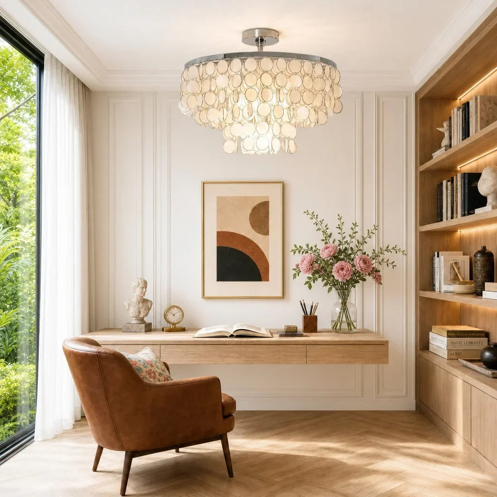 Vorenis Modern Layered Round Capiz Shell Ceiling Light9.webp__PID:b004c9c4-c802-4cfb-a395-4a940e39fc93