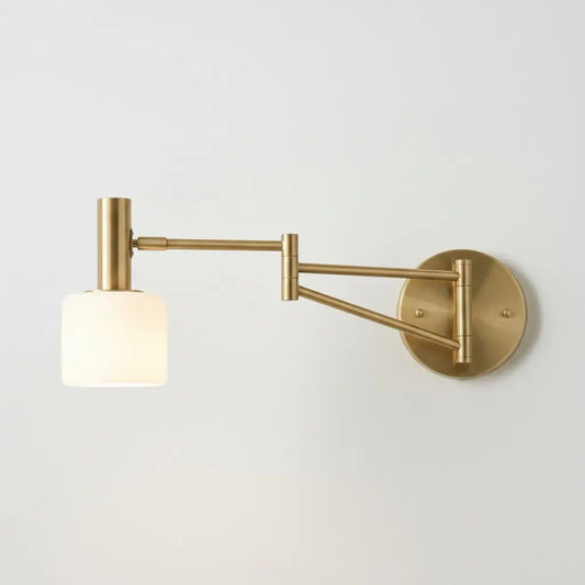 Modern Porcelain Swing Arm Wall Sconce