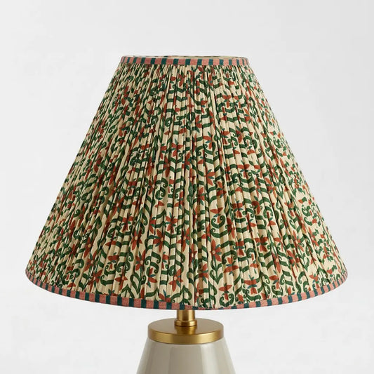 Xenon Vintage Classic Print Floral Pleated Lamp Shade