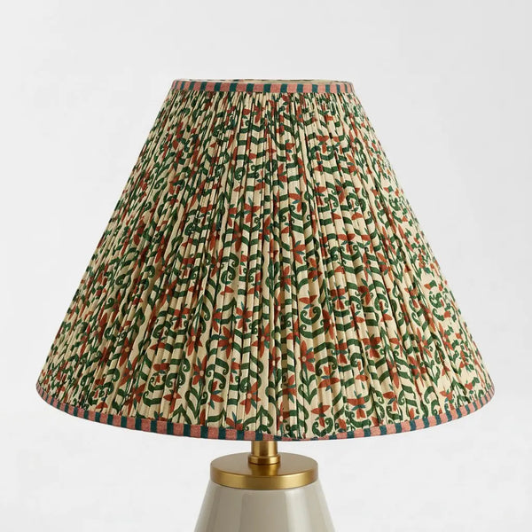 Xenon Vintage Classic Print Floral Pleated Lamp Shade