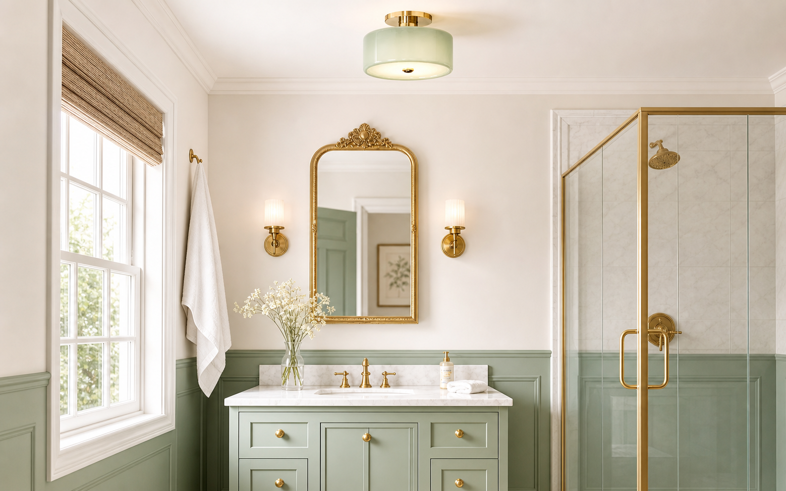 Bright modern bathroom