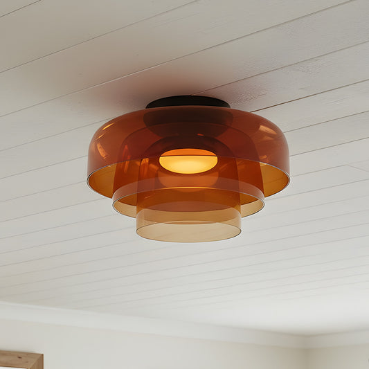 Modern Creative Multi-Layer Glass Ceiling Light