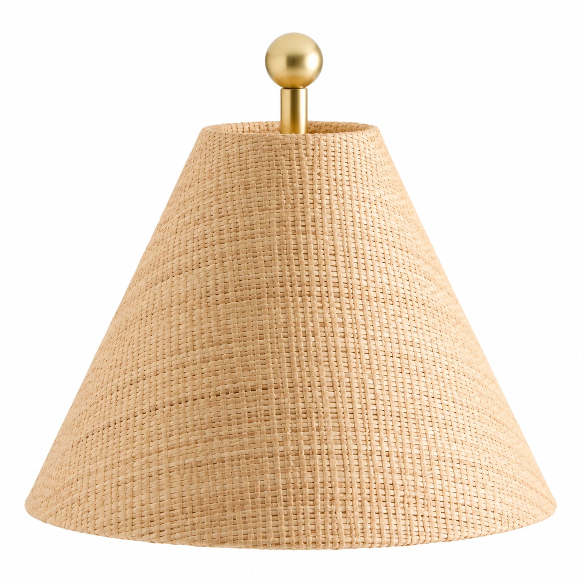 Close view of the Isolde chandelier woven raffia shade