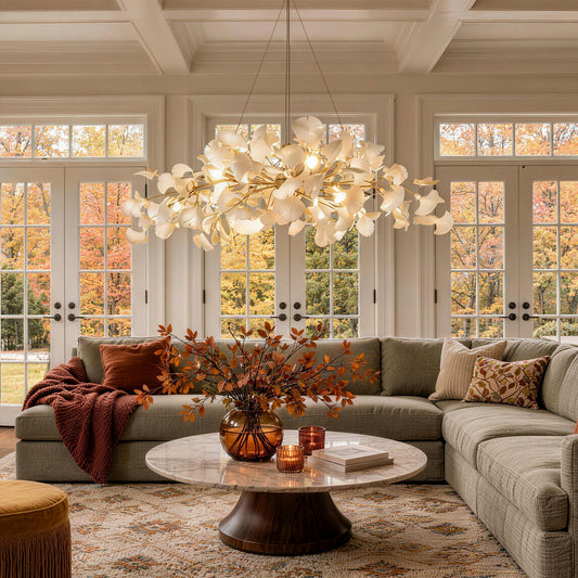 Aurelia Modern Organic Ginkgo Chandelier