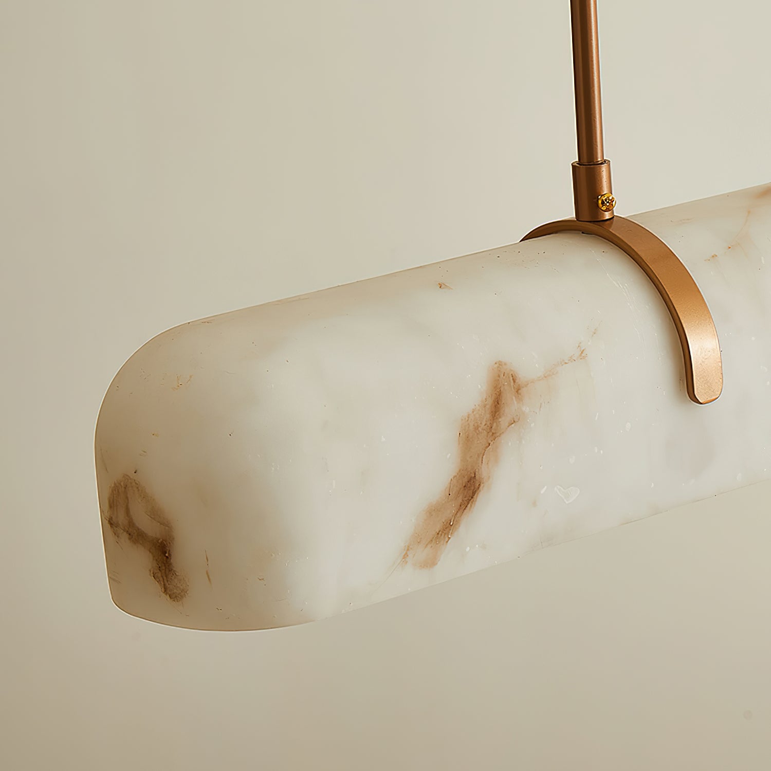 Marielle Modern Linear Veined White Glass Pendant Light | Lucia Living