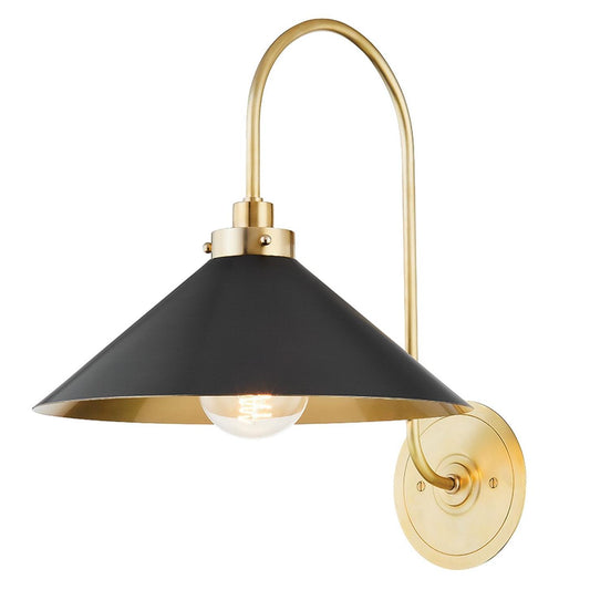 Ansel Industrial Metal Flared Wall Sconce