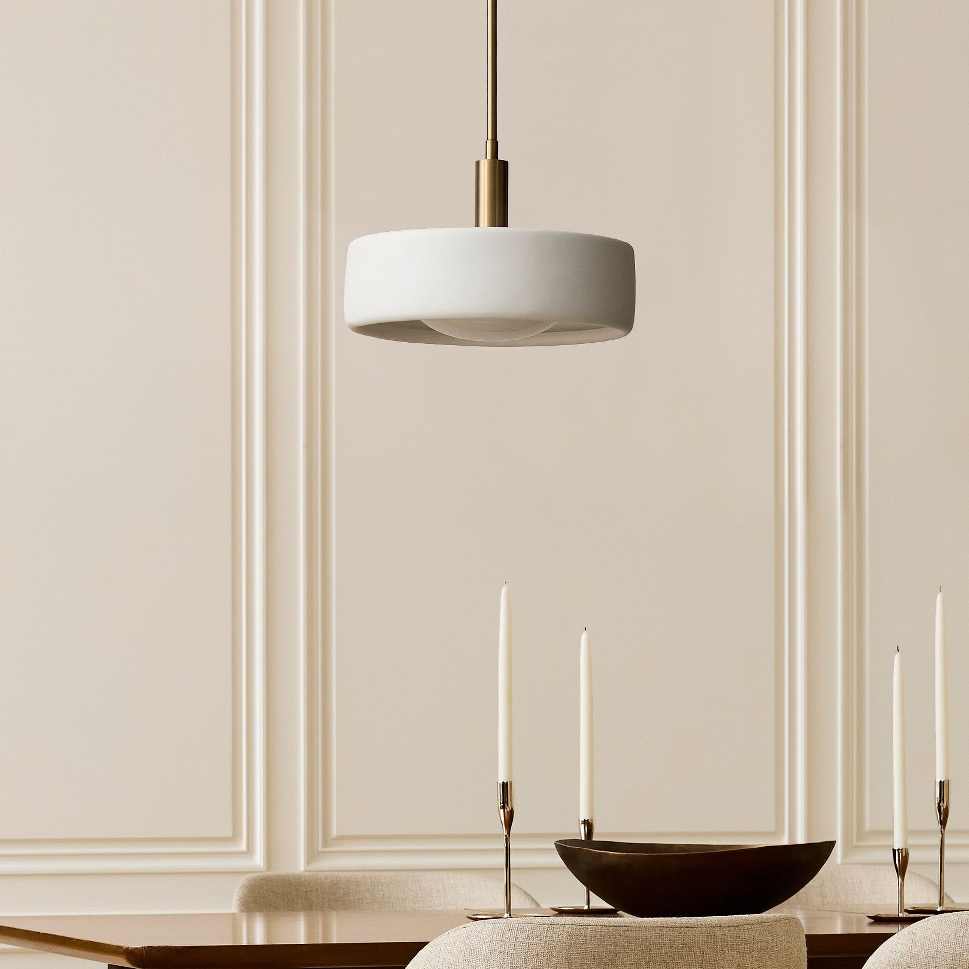Modern Elegant White Porcelain Pendant Light | Lucia Living