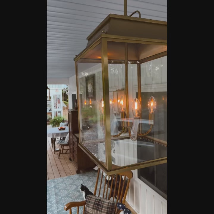 Makhai Industriële Buitenkandelaar Glazen Hanglamp