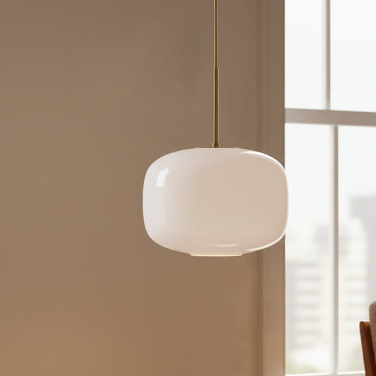 Ronan Modern Brass Pebble Glass Pendant Light