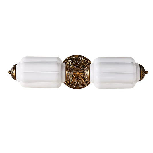 Vintage Art Deco Melkglas Eloise Vanity Verlichtingsarmatuur