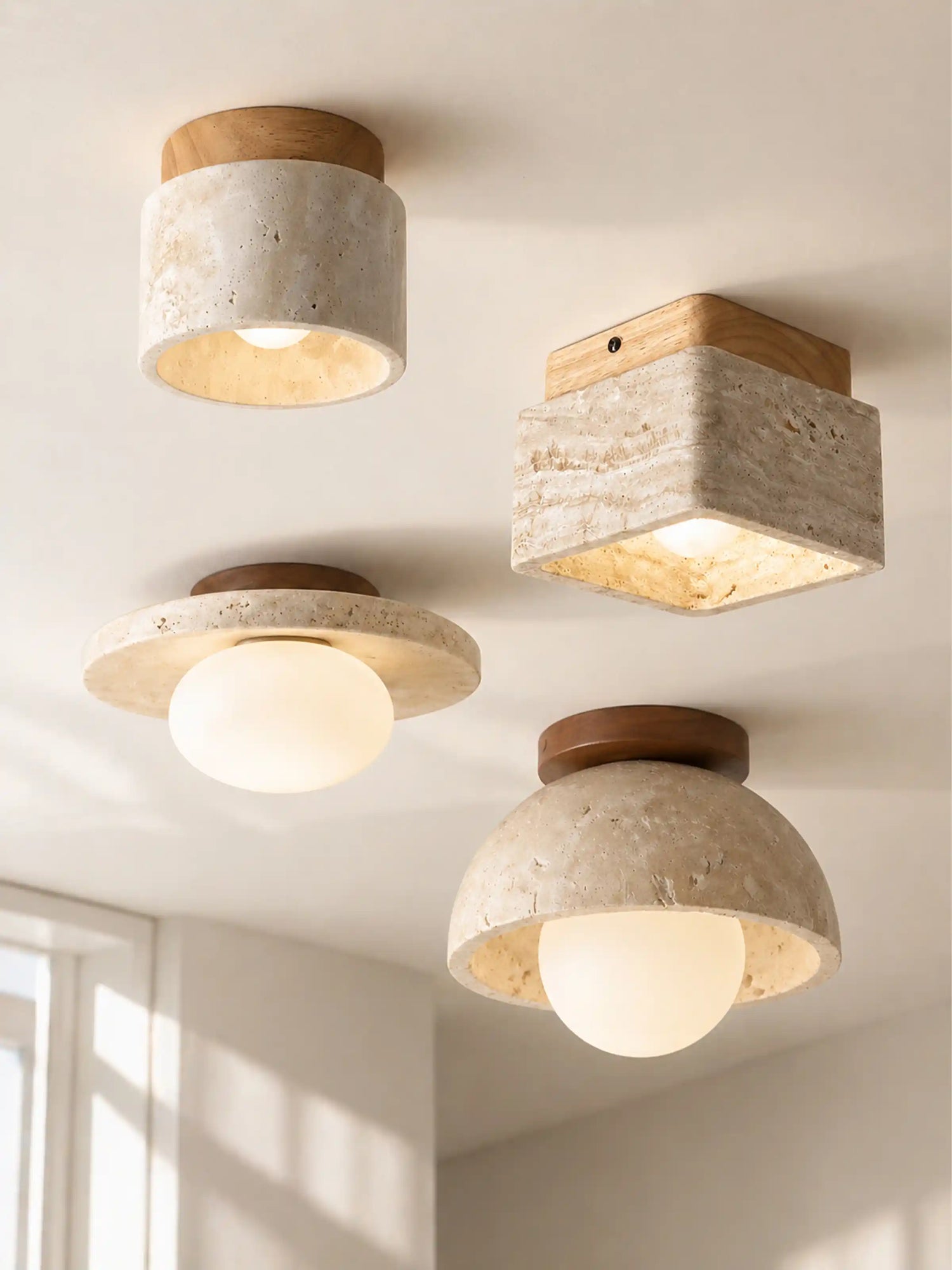 Travertine Ceiling Lights
