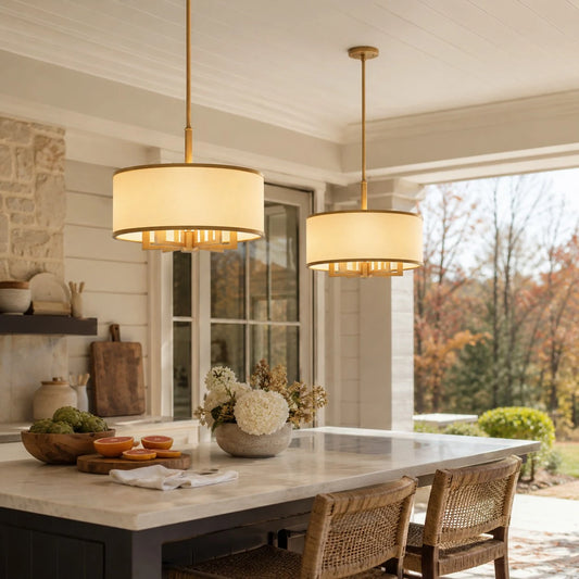 Winry 7-Light Dimmable Drum Chandelier