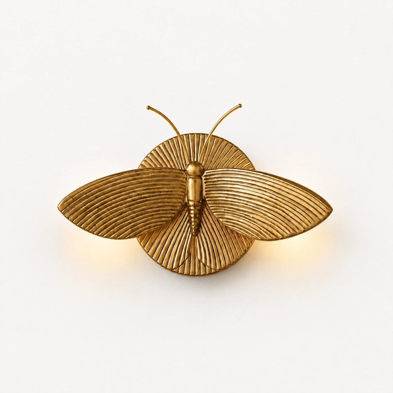 Animal Art Deco Moth Wall Sconce