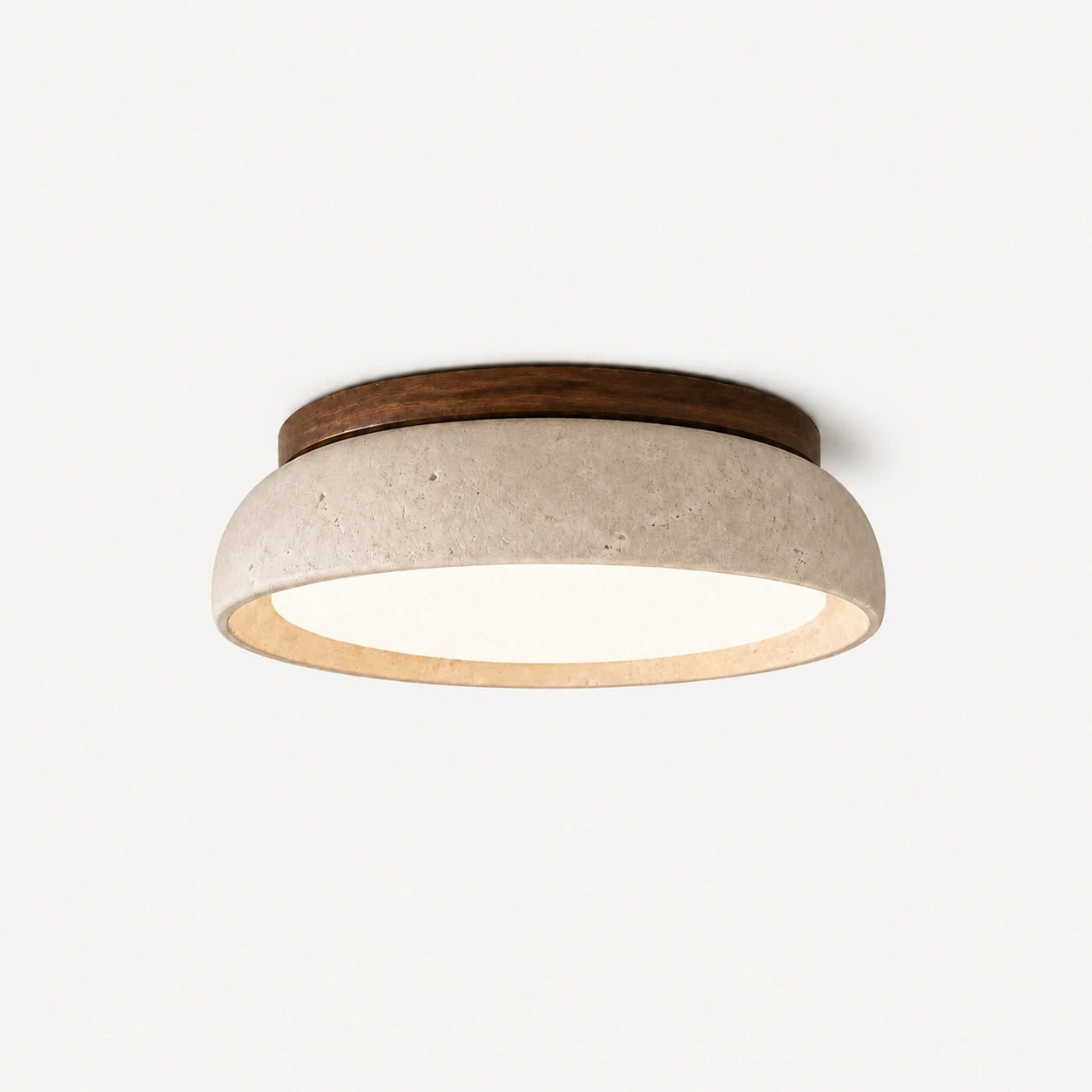 Disc Scandinavian Travertine Ceiling Light