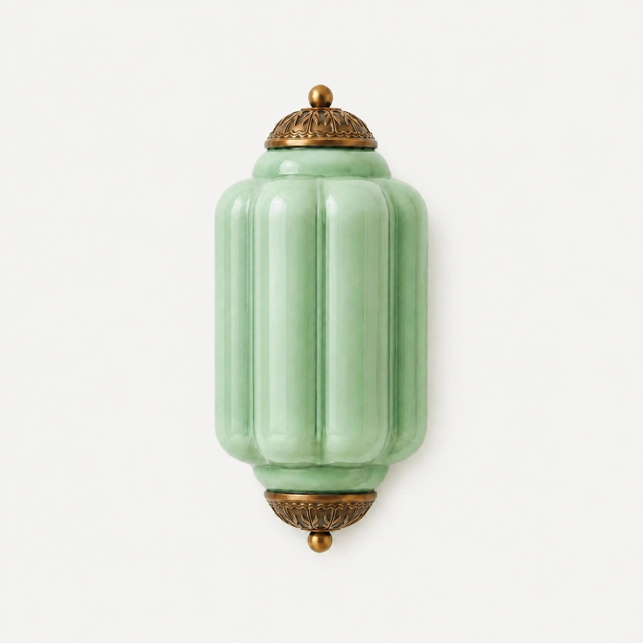 Lumi Vintage Antique Milk Glass Flush Eloise Sconce