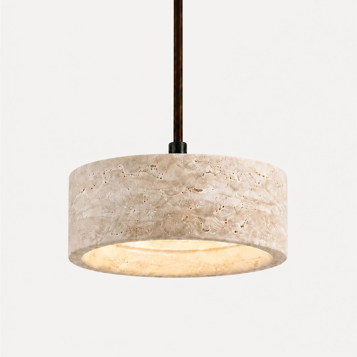 Kairi Natural Travertine Vintage Cream Pendant Light