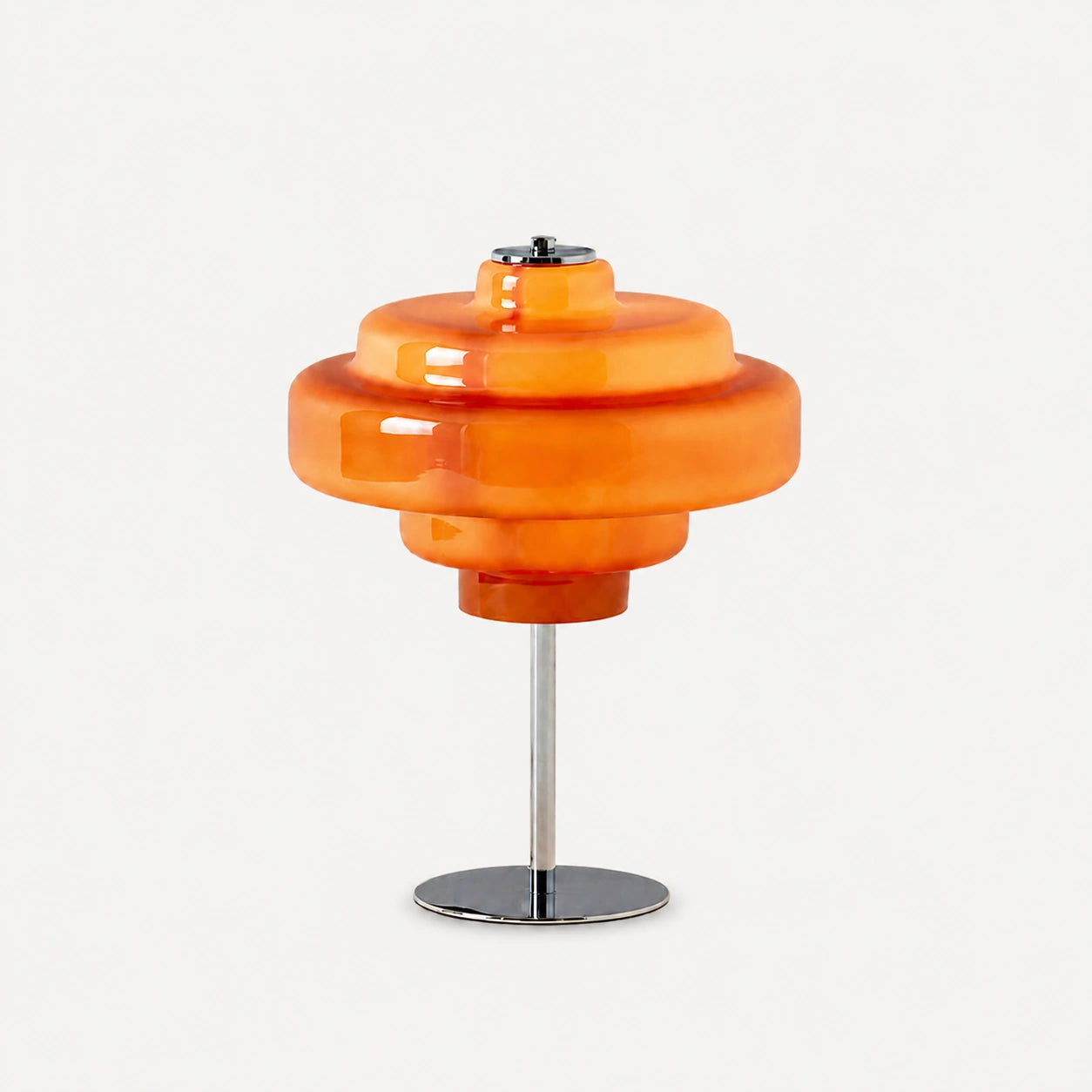 Sunset Artistic Orange Glass Table Lamp